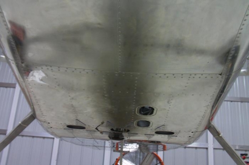 Fuselage Bottom Skin On