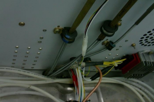 Cables Clamped Under Panel base