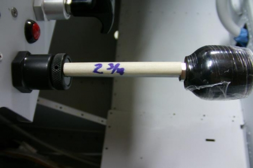 Dowel Used As Spacer at Idle Position