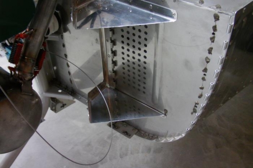 Cooler Box Parts Riveted to Firewall