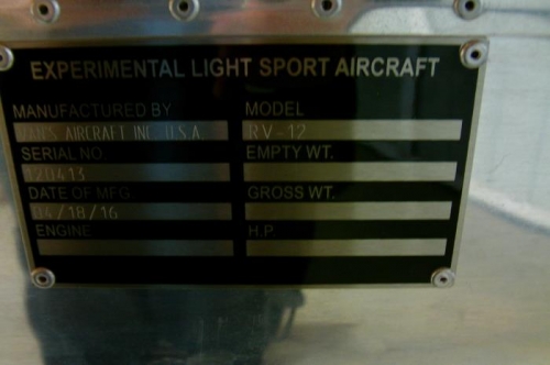 Details of Data Plate