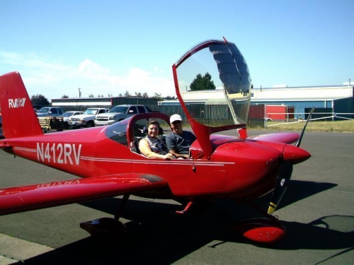 Denise's turn to fly!  She had 