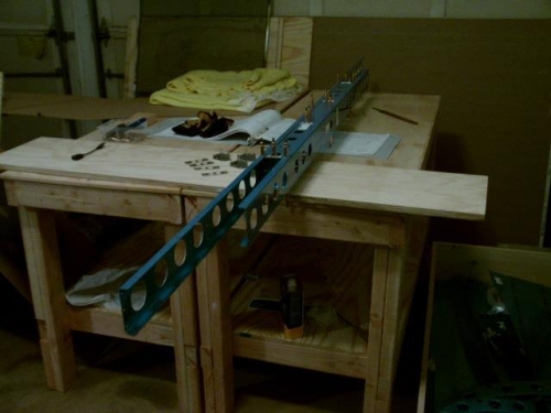 Trial fit of Spar Box and Spacers