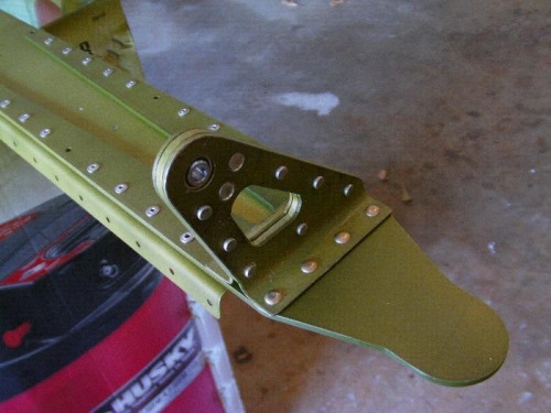 Left Flaperon Hinge Assy on Spar
