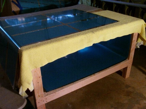 Completed Skins Under Table