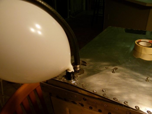 Balloon Resealed with Electrical Tape