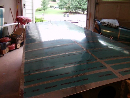 Lower Wing Skins Riveted