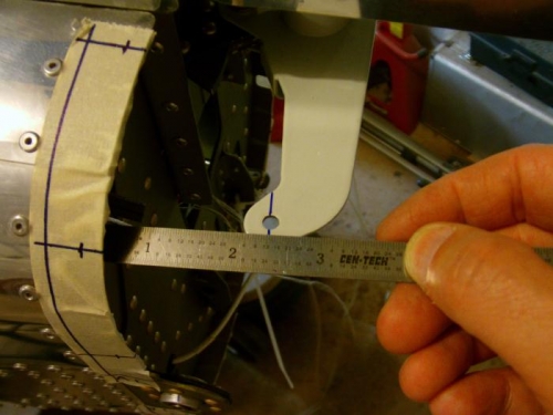 Rudder Horn at Centered Position