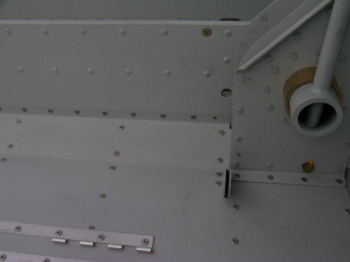 Rivet Removed for Attach Bracket Install