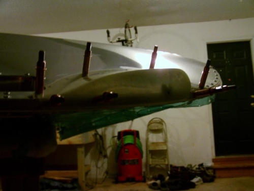 Extension and Flox Clecoed to Wing Tip