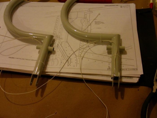 Wires Secured to Control Sticks