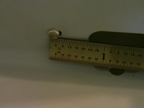 Screwed up rivet hole (LH Baggage Floor)