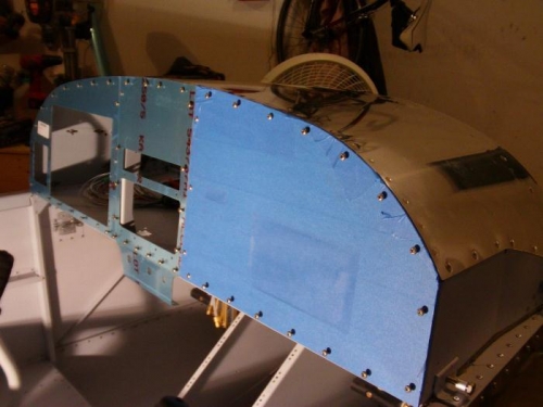 Upper Skin and Instrument Panels Installed