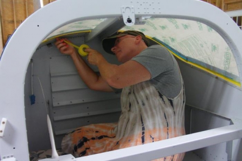 Denise Taping Inside