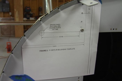 Template for Baggage Bulkhead Hole