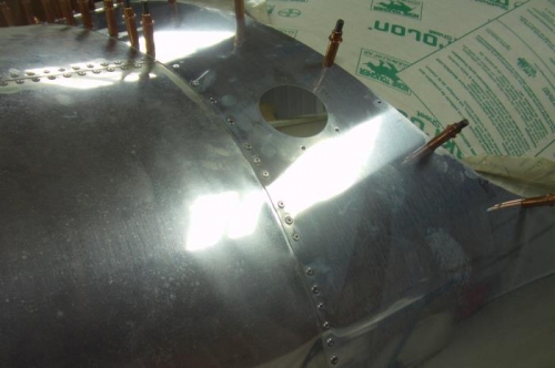 Began Riveting Turtle Deck