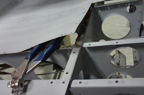 Aft Corner of RH Baggage Floor