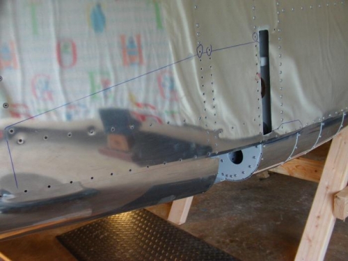 Fuselage Rivets Drilled Out