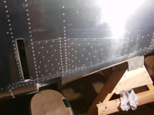 LH Side Skin Doubler Riveted