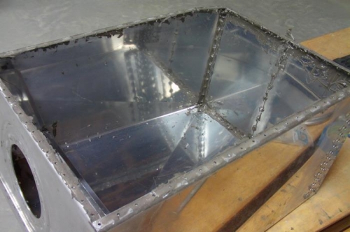 Fuel Tank Top Panel Removed