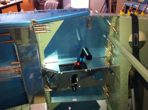 Front quadrant trial fit inside cockpit