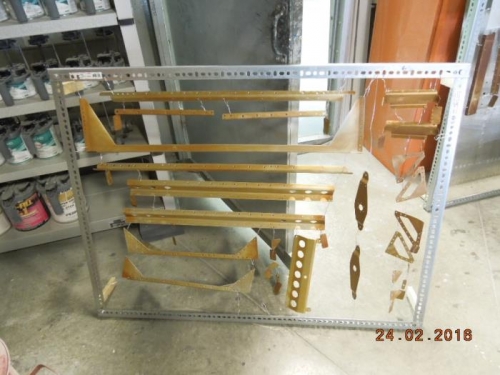 Firewall parts ready for primer and paint