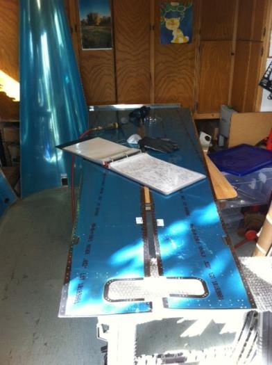 Getting ready to deburr edges on tailcone skins