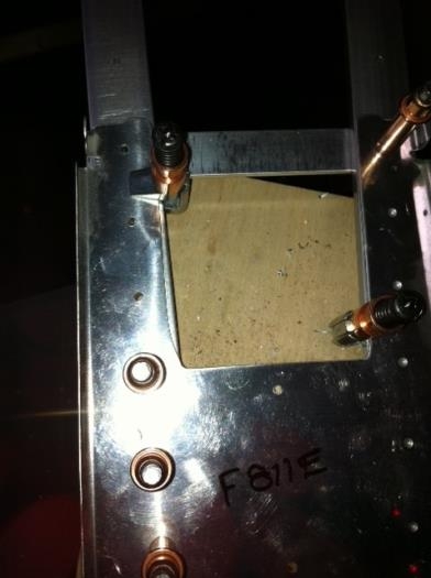 Cut out on F811A and F811E too aggressively deburred