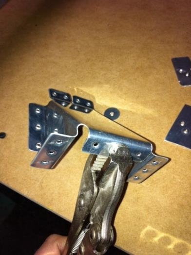 Dimpling F822-1 with Vise-Grip Dimpler where this is limited acess