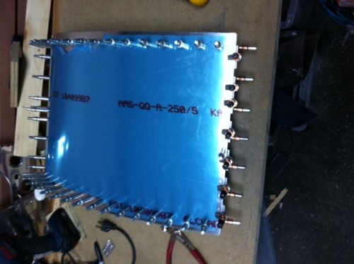 Fitting the hinge on the door