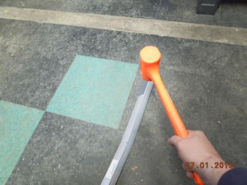 Wacking the longeron to open it