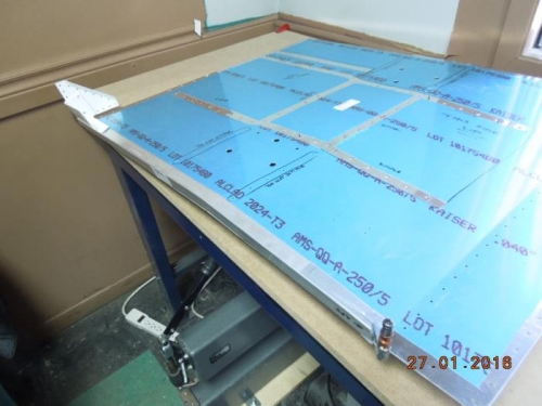 trial fitting the longeron on the floor