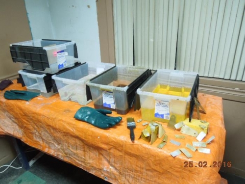 Part alumprep and alodine treatment basins