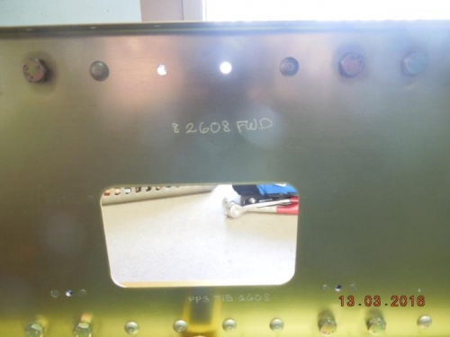 Center section serial number reference does not match my aircraft serial number