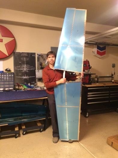 First completed section of the plane