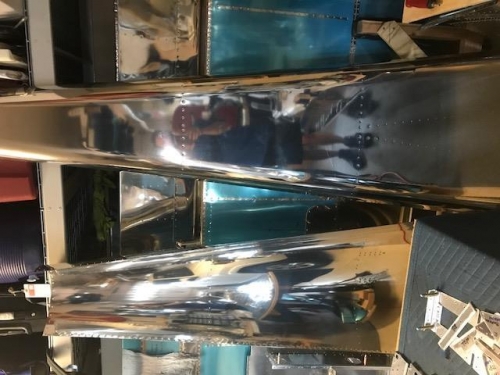 Top and bottom skins, debured and dimpled