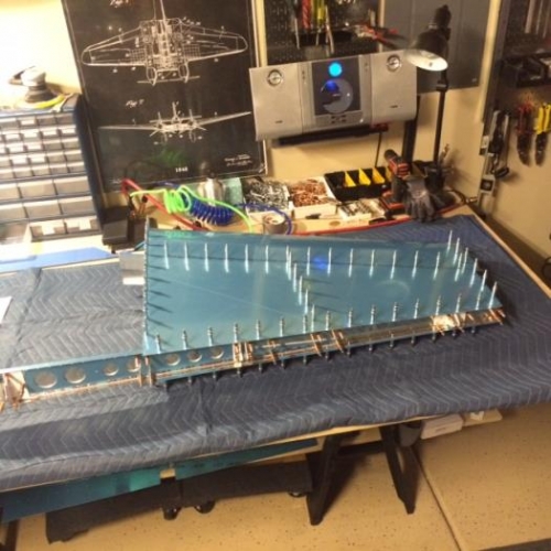 vertical stablizerc leacoed together