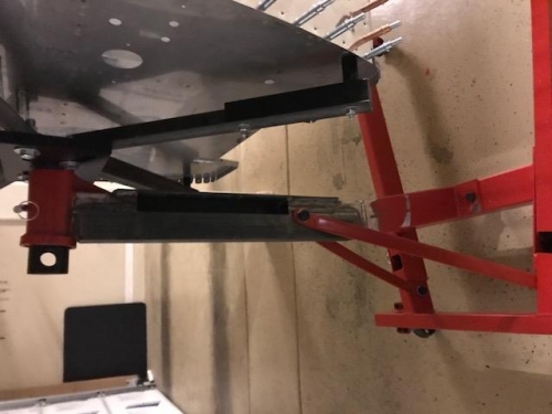 Notched main support to chnage angle to vertical