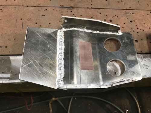 Welded heel plate