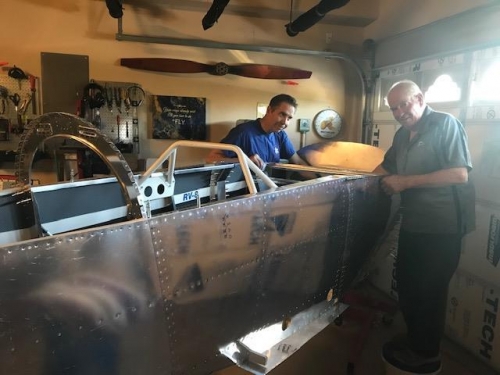 Me and my dad working together, great time