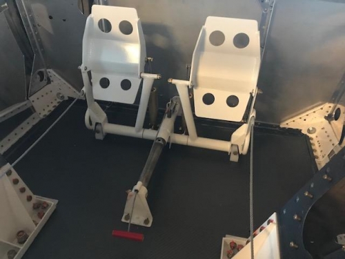 Finished rudder pedals   (with modification for bottom heal pieces