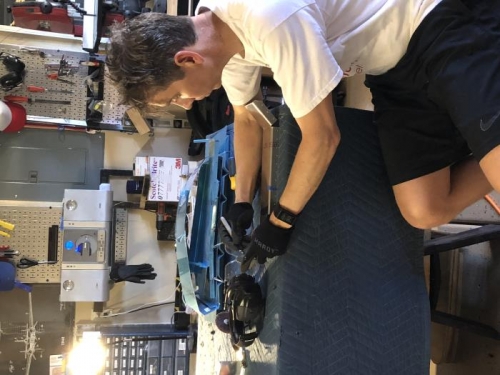 Deburing the bulkhead caps