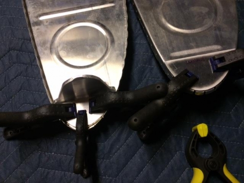 Angle and backing plate