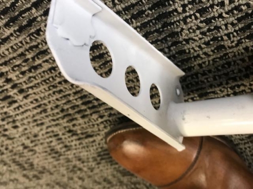 outside edge of elevator horn