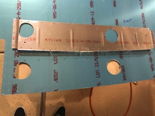 Right rib and skin with large vent line holes