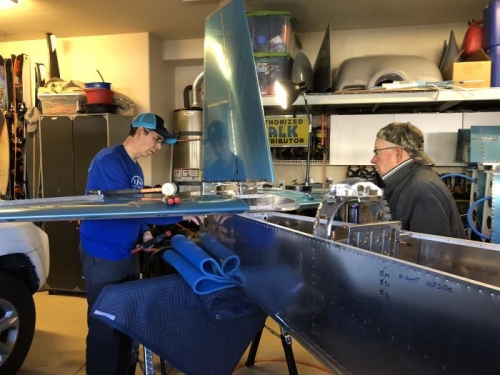 Me and my Dad setting Vert stab