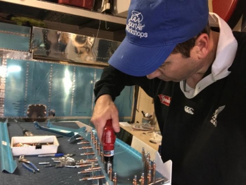 Match drilling on the box assembly