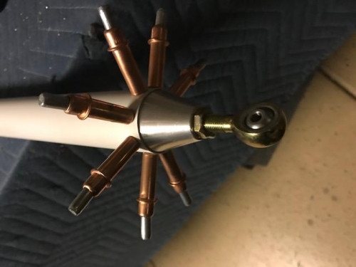 Push-Rod clecoed to end cap