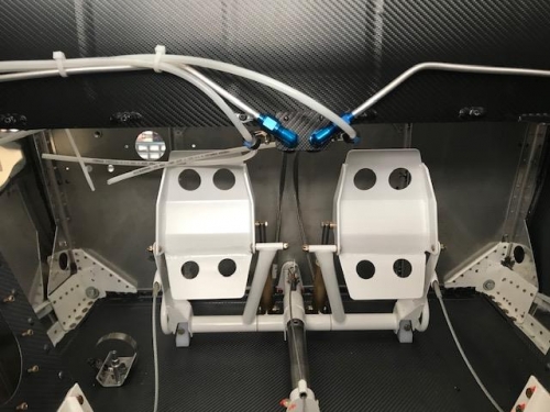 Brake lines with the return lines