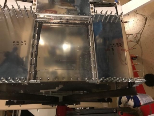 Sealant applied to the forward side skins